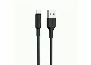 731044 - Кабель USB(A)шт. - micro USBшт. hoco X25, AM/microBM, черный, 1м (1)
