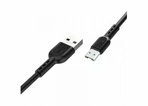 795312 - Кабель USB(A)шт. - miсroUSBшт. USB 2.0 hoco X33, AM/MicroBm, черный, 1м, 4А, 19172 (1)