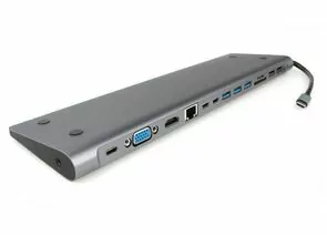 818614 - Адаптер интерфейсов Cablexpert A-CM-COMBO9-01,type C шт. 9 в 1(Type-C,USB2.0,USB3.1,HDMI,VGA,RJ-45) (1)