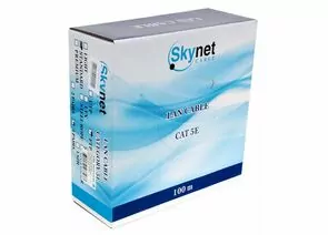822326 - Кабель SkyNet Standart FTP indoor 4x2x0,48, медный, FLUKE TEST, кат.5e, одножил., 100 м, box, серый (1)