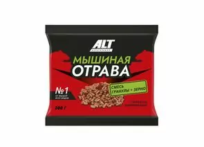 821834 - От грызунов приманка (гранулы + зерно) 200гр. Мышиная Отрава ALT (1)