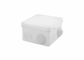 826262 - TDM Распаячная коробка ОП 100х100х55мм, крышка, IP54, 8вх., белая, инд. штрихкод SQ1401-0923 (1)