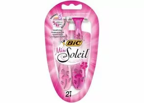 824903 - Станок для бритья женский Bic Miss Soleil 3-лезв. упак. 2шт (цена за уп.) арт. 931540 BIC (1)