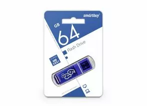 792241 - Флэш-диск (флэшка) USB UFD 3.0 Smartbuy 64GB Glossy series Dark Blue (SB64GBGS-DB) (1)