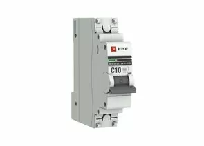 825150 - EKF PROxima Автоматический выключатель ВА47-63 6кА 1P 10А (C) (1)