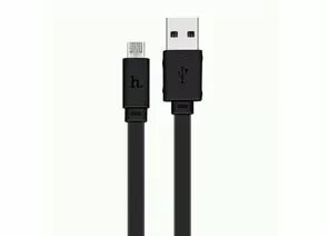 731040 - Кабель USB(A)шт. - micro USBшт. hoco X5 бамбук, AM/microBM, черный, 1м (1)