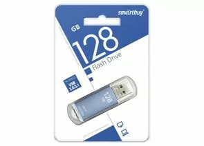 792236 - Флэш-диск (флэшка) USB UFD 3.0 Smartbuy 128GB V-Cut Blue (SB128GBVC-B3) (1)