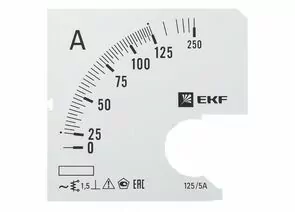 829303 - EKF Шкала сменная для A961 125/5А-1,5 PROxima s-a961-125 (1)