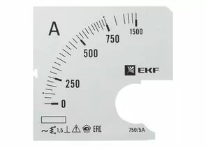 829308 - EKF Шкала сменная для A961 750/5А-1,5 PROxima s-a961-750 (1)