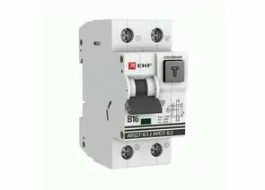 829331 - EKF PROxima автомат.выкл.диф. тока АВДТ-63 16А 10мА (харак-ка B, электрон., тип А) 6кА  DA63-16B-10e (1)