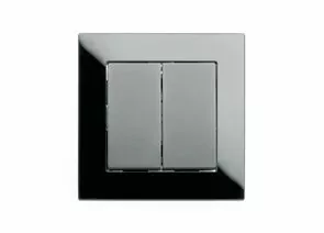 814339 - STEKKER Катрин выкл. СУ 2 кл. 10A черный, рамка стекло GLS10-7004-05 39506 (1)