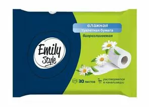 829202 - Влажная туалетная бумага растворяющаяся 30шт Emily Style (1)
