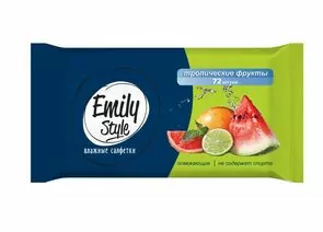 829214 - Влажные салфетки Универсальные тропические фрукты 72 шт. Emily Style (1)
