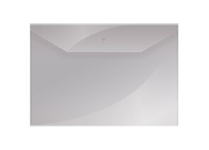 828240 - Папка-конверт на кнопке OfficeSpace А4, 120мкм, прозрачная СПБ (10!) 281221 (1)
