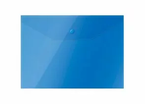 828242 - Папка-конверт на кнопке OfficeSpace А4, 120мкм, синяя СПБ (10!) 281220 (1)