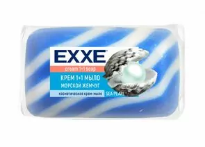 829158 - Мыло туалетное Морской жемчуг 1шт 80г полосатое EXXE (1)