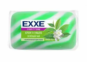 829159 - Мыло туалетное Зеленый чай 1шт 80г полосатое EXXE (1)