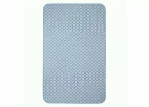 831003 - Коврик для ванной напольный 50*85см, текстиль/ ПВХ, противоскользящий, 7068-001-blue Вилина (1)
