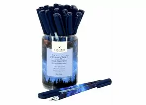 834594 - Ручка маслян LOREX SKY OF STARS.NIGHT Slim Soft Slim Soft синий 0,5 мм  (24!) цена за шт. LXOPSS-SS2 (1)
