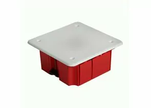 836208 - Stekker Коробка монтажная для полых стен с крышкой IP20 красный 92x92x45 EBX30-02-1-20-92 49007 (1)