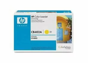 320495 - Картридж лазерный HP (CB402A) ColorLaserJet CP4005, желтый, ориг., ресурс 7500 стр. (1)