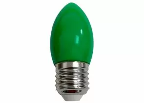 829855 - Ecola свеча E27 2W Зеленый матов. 82x37 C7TG20ELY (10!) (1)
