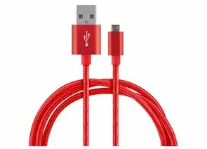 838841 - Кабель Energy ET-26 USB(A)шт. - microUSBшт., 1м, красный (1)