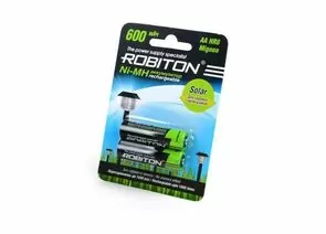 602443 - Аккумулятор Robiton Solar 600MHAA-2 R6 600mAh Ni-MH BL2, 13905 (1)