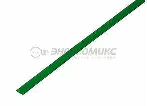 607728 - REXANT термоусадка трубка ТУТ 4/2 мм 1м  зеленая, цена за шт (50!), 20-4003 (1)