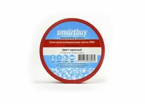 613215 - Smartbuy Изолента ПВХ 15/20 0.13х15мм, 20метров, красная (SBE-IT-15-20-r) (1)