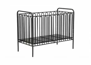 835170 - Кровать детская Polini kids Vintage 150 металлическая, черный (мест 1) (1)