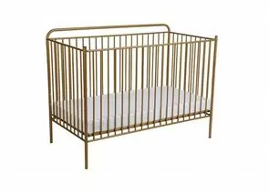 835172 - Кровать-трансформер детская Polini kids Vintage 400 металлическая, бронзовый (мест 1) (1)