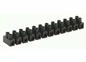 845643 - ЭРА зажим винтовой ЗВИ-100 100A, 12 пар, 4-35 мм, полипропилен, черный NO-12B-100 51368 (1)