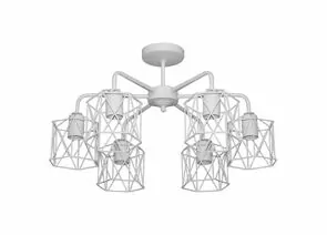819961 - Элетех Стелла 161 св-к люстра бел.муар НПБ 01-6x60-142 E27 ИУ (РФ) 1005404670 (1)