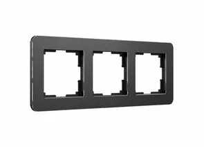 851554 - Werkel рамка СУ 3 мест Platinum (черный алюминий) W0032608 a059216 (1)