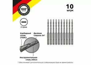 847355 - Бур по бетону 6x110x50 мм SDS PLUS (10 шт.) Kranz (цена за шт) KR-91-0006-4 (1)