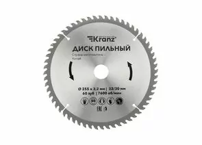 847539 - Диск пильный 255 мм х 60 зуб х 32/30 мм KRANZ (цена за шт) KR-92-0131 (1)