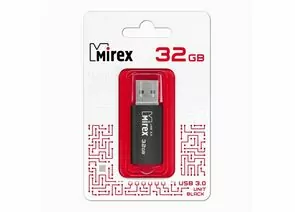 852533 - Флэш-диск USB 32Gb 3.0 Mirex UNIT BLACK (ecopack) (1)