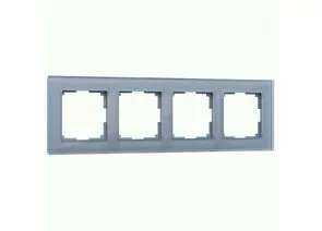 855028 - Werkel рамка СУ 4 мест. Favorit (серый,стекло) W0041115 a050966 (1)
