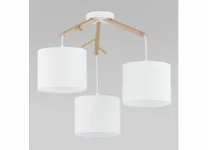 855119 - TK Lighting св-к потолочный 60 Вт 580х580х610 дерево белый/светлое дерево Albero 6553 a059257 (1)