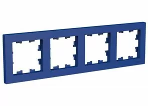 852231 - Systeme Electric AtlasDesign рамка СУ 4 мест. аквамарин ATN001104 (5!) (1)