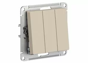852290 - Systeme Electric AtlasDesign мех. выкл. СУ 3 кл. песочный (пл.осн.) ATN001231 (5!) (1)