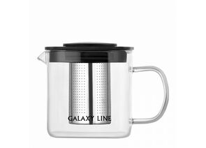 855947 - Чайник заварочный 600мл, GL 9358 стекло/пластик, фильтр нерж сталь Galaxy LINE (1)