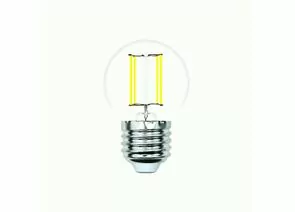 856210 - Volpe G45 шар E27 6W(600lm) 3000K 2K прозрачная LED-G45-6W/3000K/E27/CL/SLF (1)