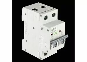 852684 - SIGMA Electric автоматический выкл. SND6000 2P 20A 6кА х-ка C 6SM220C (ТУРЦИЯ) (1)