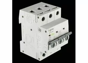 852700 - SIGMA Electric автоматический выкл. SND6000 3P 63A 6кА х-ка C 6SM363C (ТУРЦИЯ) (1)