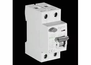 852794 - SIGMA Electric выкл. дифферинциальный (УЗО) ВДТ SHM-2 2P 32A 30мА, тип AC, 6кА SHM2032030 (ТУРЦИЯ) (1)