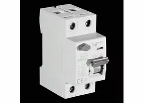 852795 - SIGMA Electric выкл. дифферинциальный (УЗО) ВДТ SHM-2 2P 40A 30мА, тип AC, 6кА, эл. мех. SHM2040030 (1)