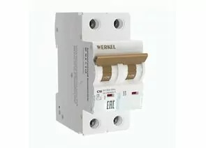 856723 - Werkel автоматический выключатель ВА 2P 10А 6кА х-ка С W902P106 (1)