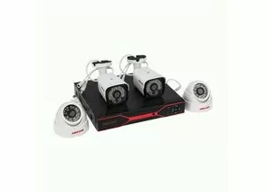 857815 - Комплект видеонаблюдения 2 наружные и 2 внутренние камеры AHD/2.0 Full HD 45-0522 (1)